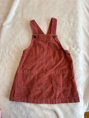 Old Navy corduroy overall dress 2T toddler girl pink